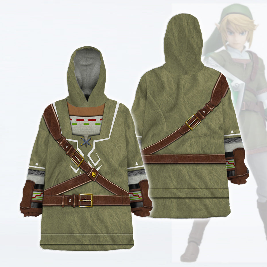 Journey Through Hyrule: Snug Hoodie-Fleece The Legend of Zelda Cosplay & Apparel