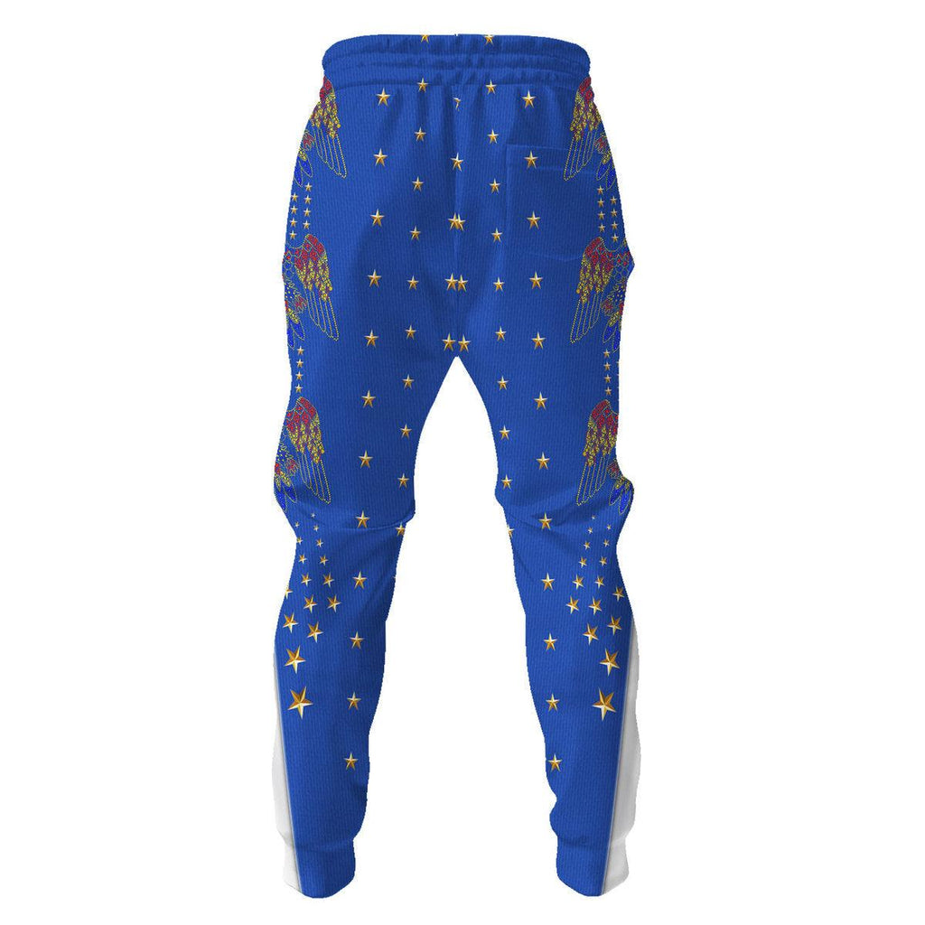 Oodiegang Elvis EAGLE Blue Outfit Costume Hoodie Dress Swatpants - Oodiegang.com