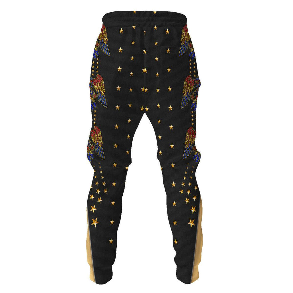 Oodiegang Elvis EAGLE Black Outfit Costume Hoodie Dress Swatpants - Oodiegang.com