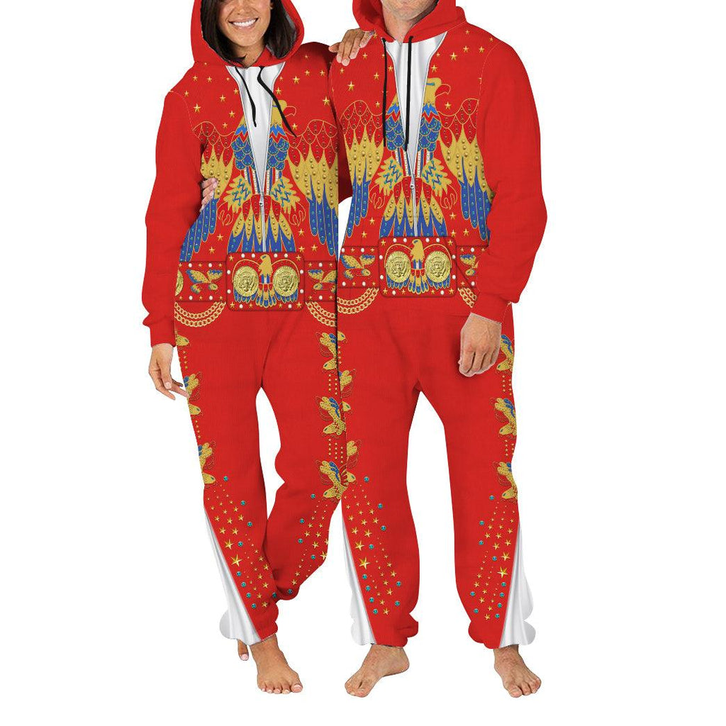 OodieGang Elvis EAGLE Red jumpsuit Costume - OodieGang.com