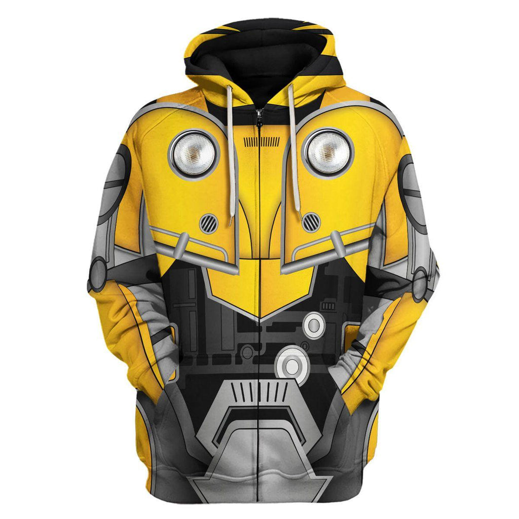 OodieGang Bumblebee Costume Cosplay Hoodie Tracksuit - OodieGang