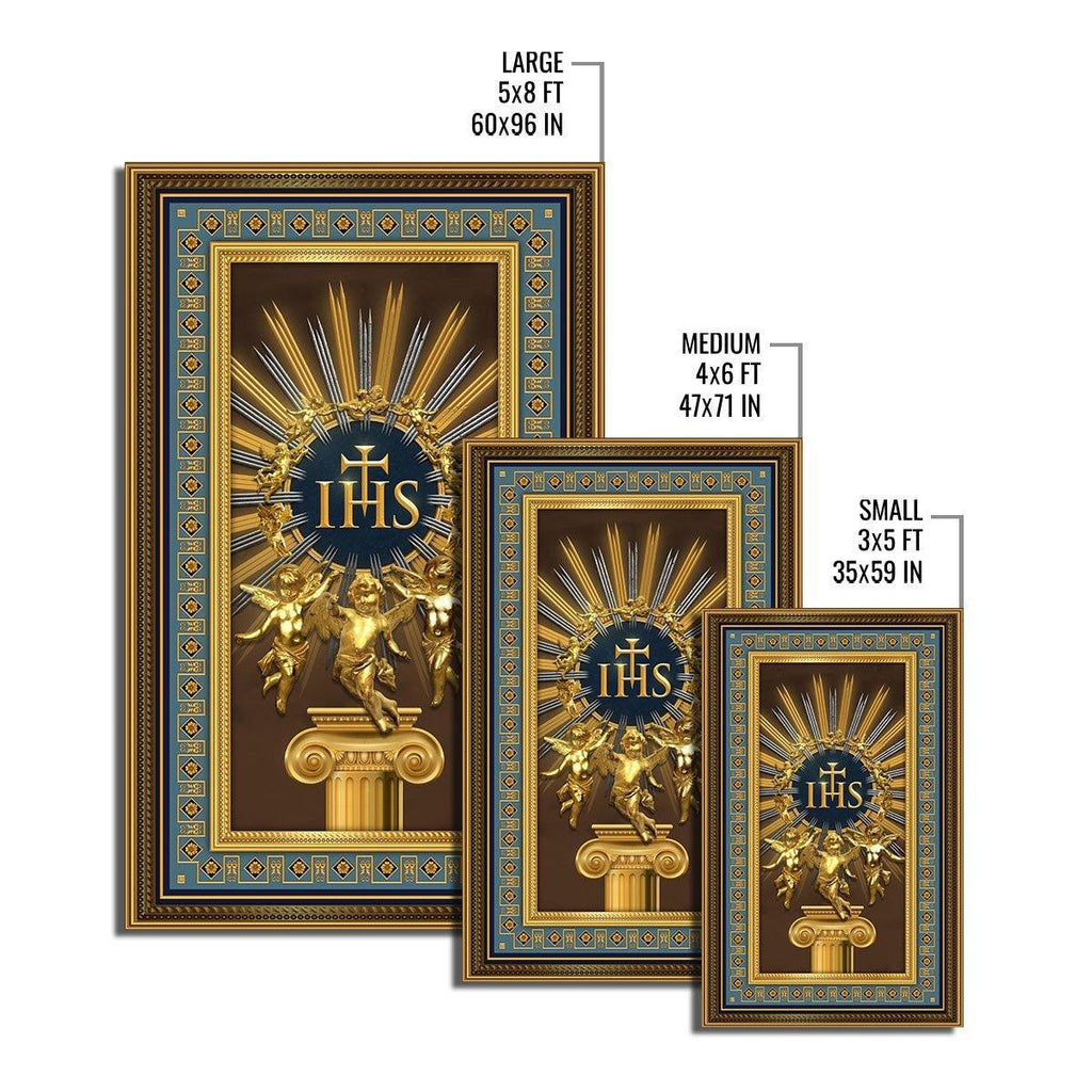 IHS Jesus Christ Christogram Rug - OodieGang