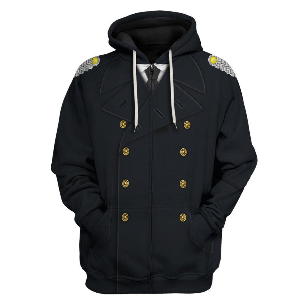 OodieGang German Kriegsmarine (War Navy) Officer Costume Hoodie Sweatshirt T-Shirt Tracksuit - OodieGang.com