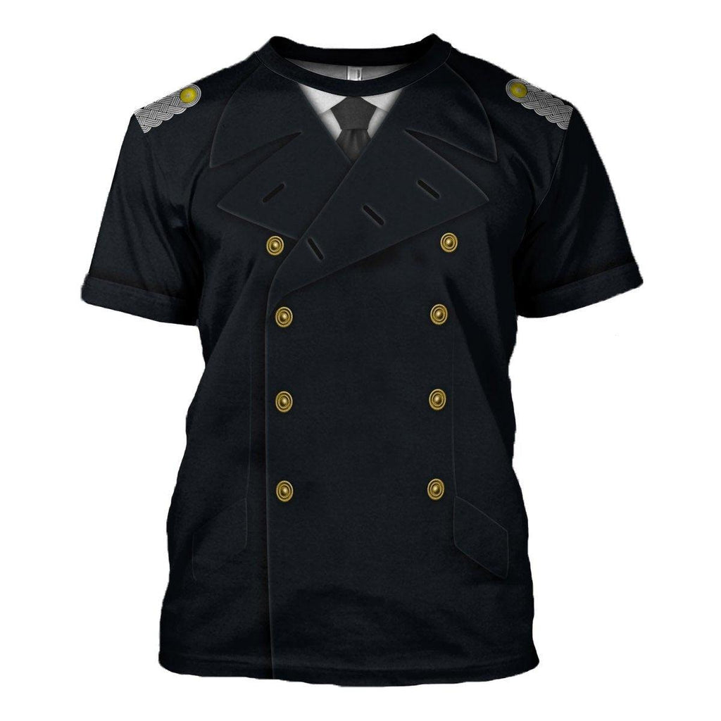 OodieGang German Kriegsmarine (War Navy) Officer Costume Hoodie Sweatshirt T-Shirt Tracksuit - OodieGang.com