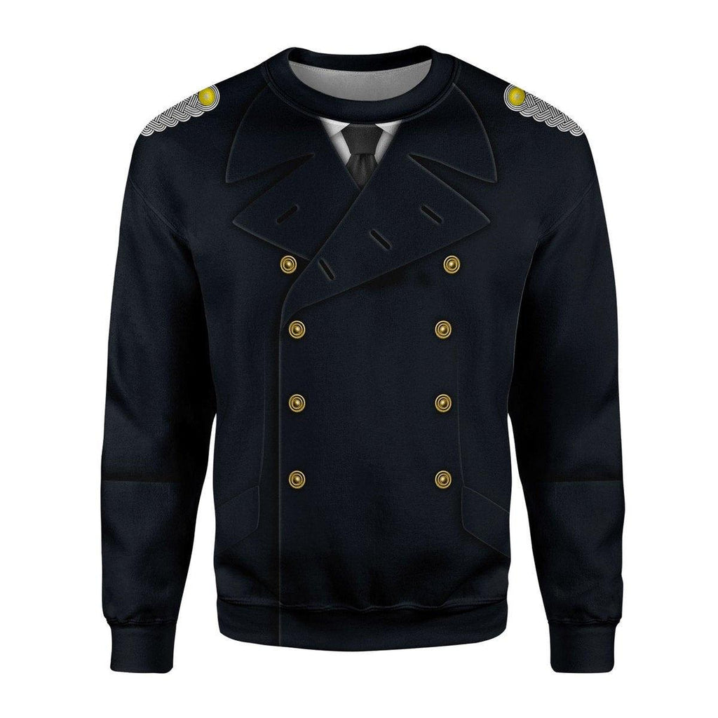 OodieGang German Kriegsmarine (War Navy) Officer Costume Hoodie Sweatshirt T-Shirt Tracksuit - OodieGang.com