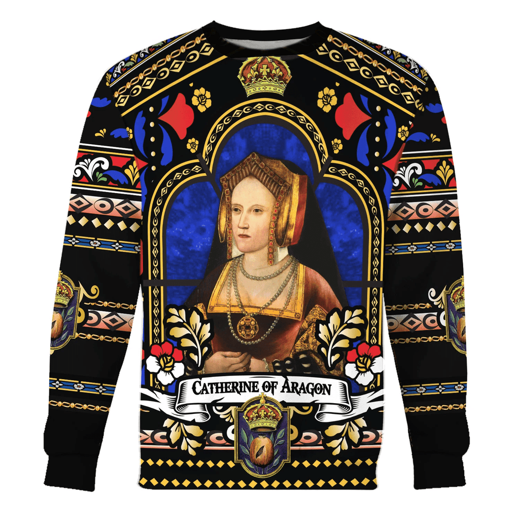 OodieGang Catherine of Aragon Queen of England Costume Hoodie Sweatshirt T-Shirt Tracksuit - OodieGang.com