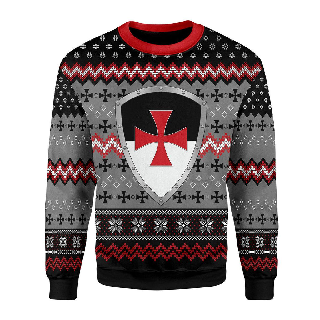 Oodiegang Knight Templar Christmas Ugly Sweater - Oodiegang.com