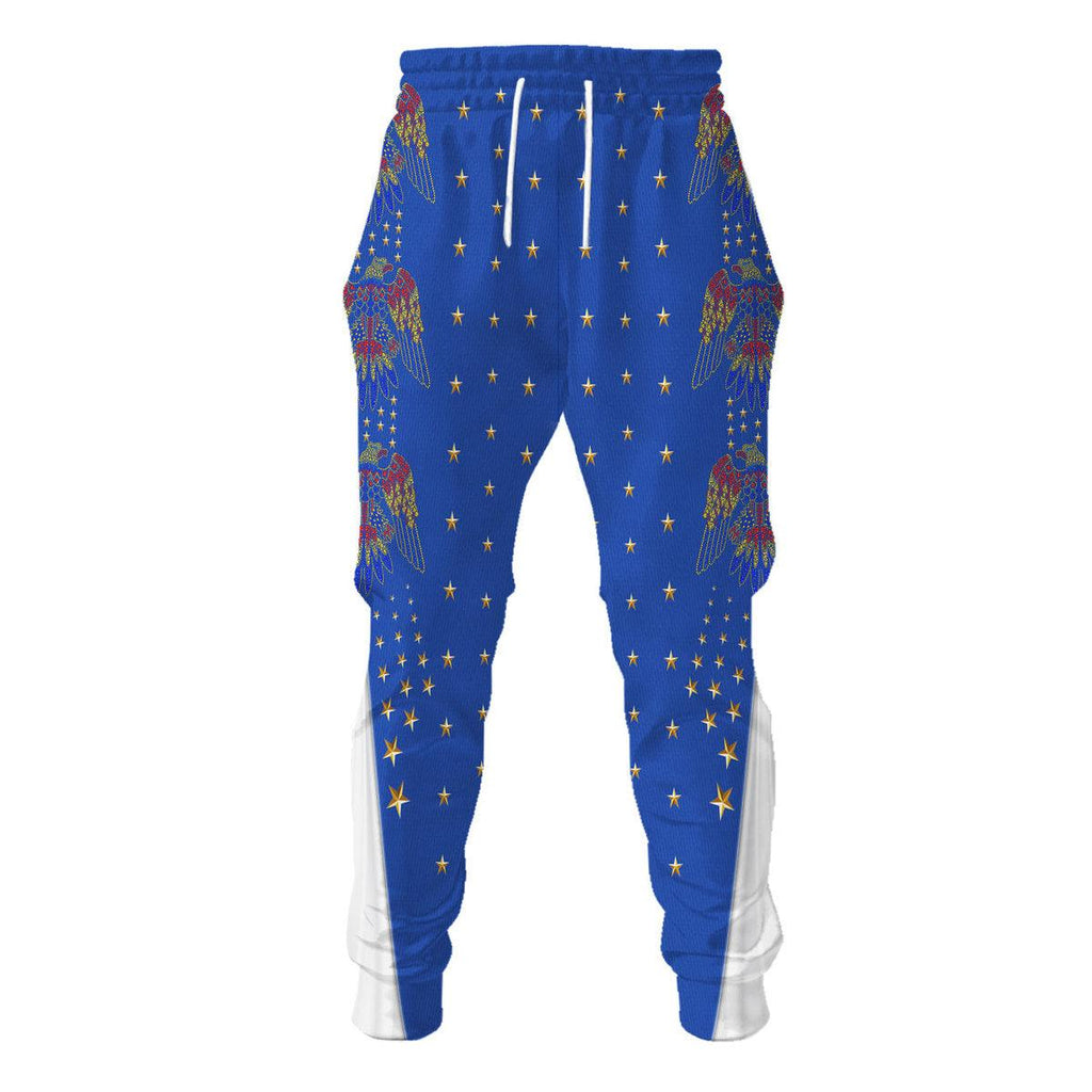 Oodiegang Elvis EAGLE Blue Outfit Costume Hoodie Dress Swatpants - Oodiegang.com