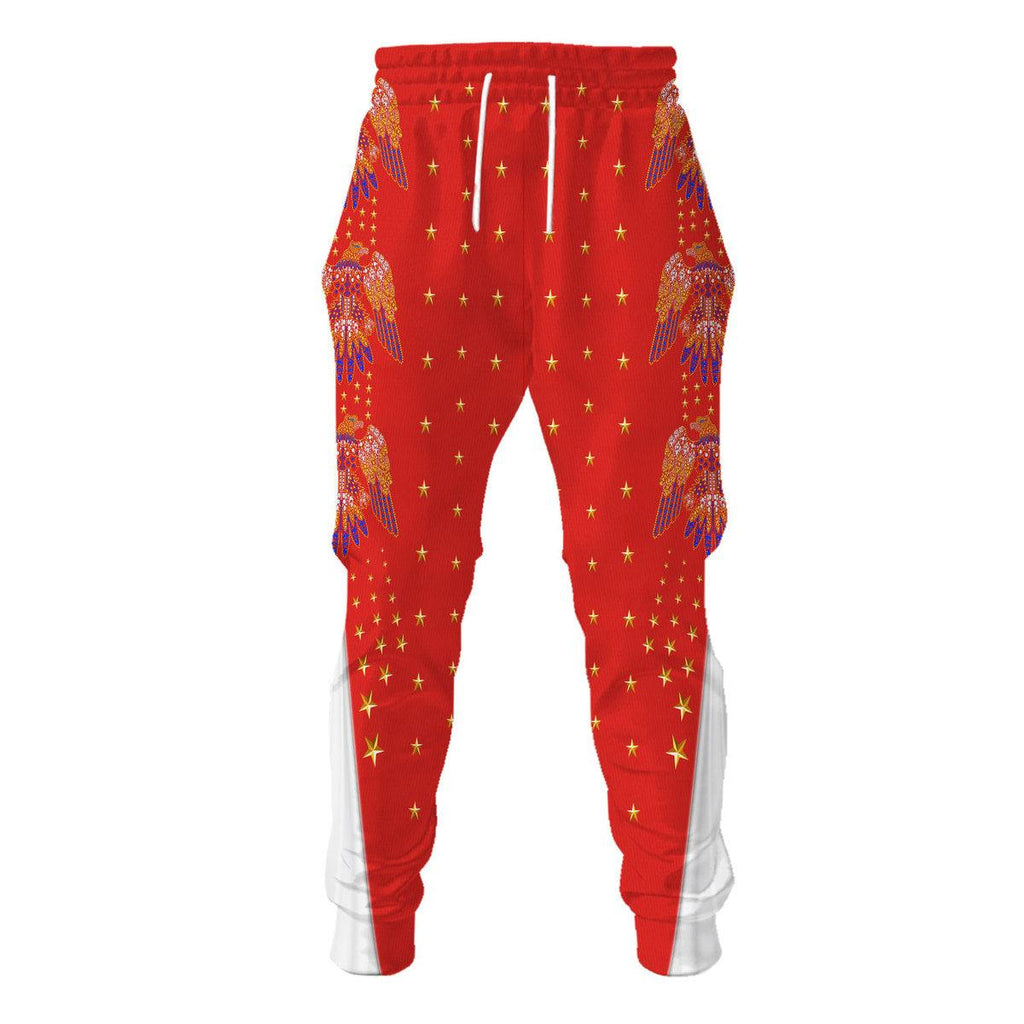 Oodiegang Elvis EAGLE Red Costume Hoodie Sweatshirt T-Shirt Sweatpants - Oodiegang.com