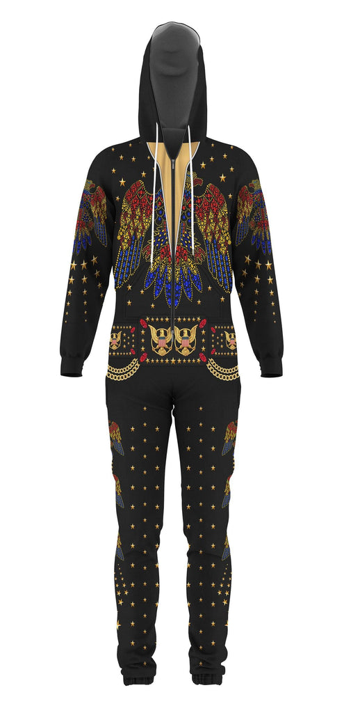 OodieGang Elvis EAGLE Black jumpsuit Costume - OodieGang.com