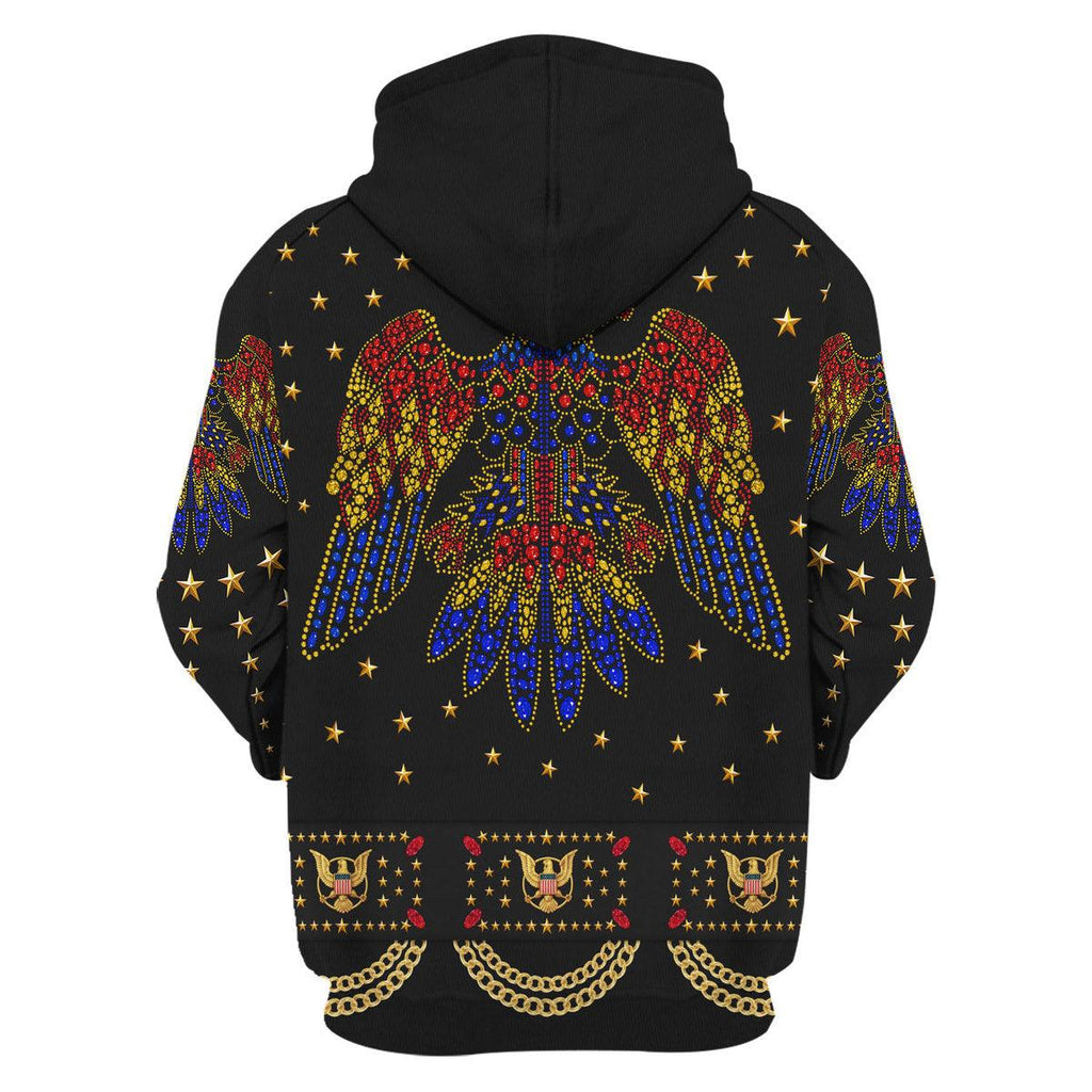 Oodiegang Elvis EAGLE Black Costume Hoodie Sweatshirt T-Shirt Sweatpants - Oodiegang.com