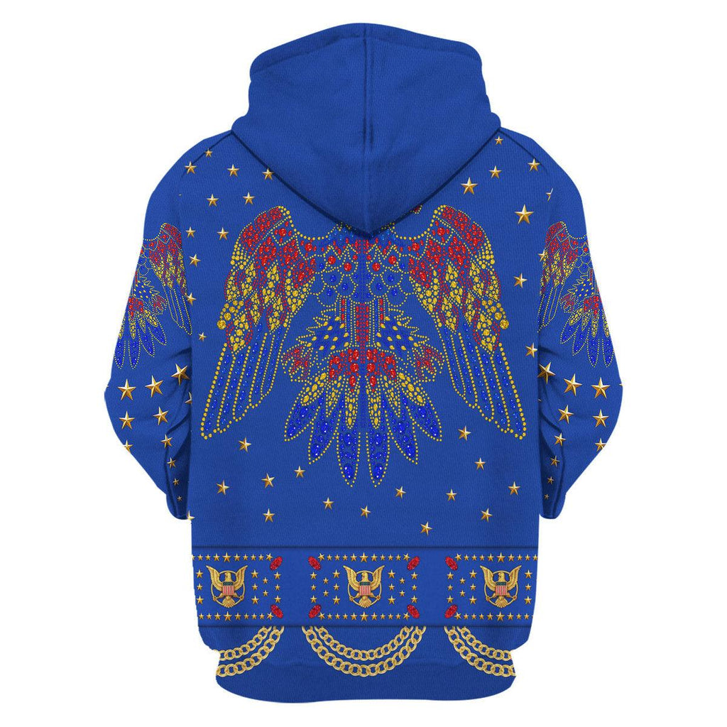 Oodiegang Elvis EAGLE Blue Costume Hoodie Sweatshirt T-Shirt Sweatpants - Oodiegang.com