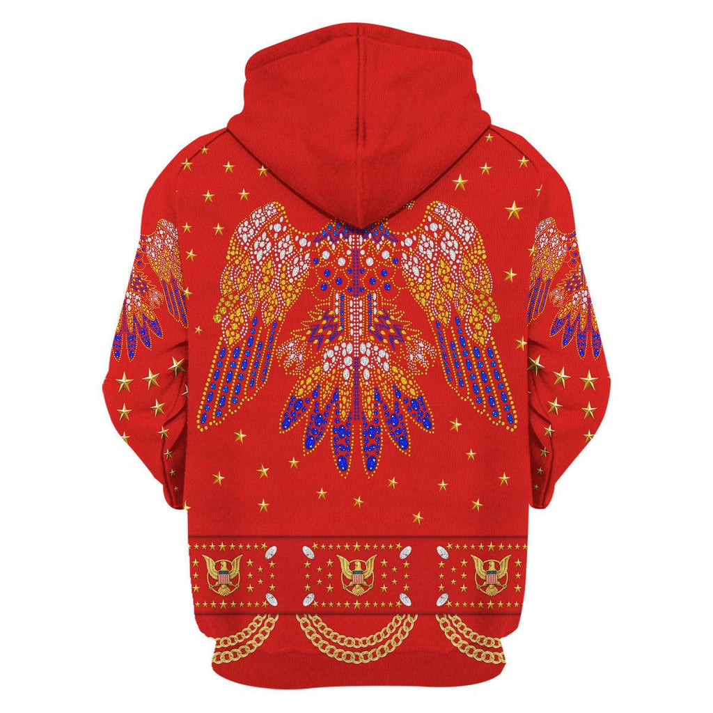 Oodiegang Elvis EAGLE Red Costume Hoodie Sweatshirt T-Shirt Sweatpants - Oodiegang.com