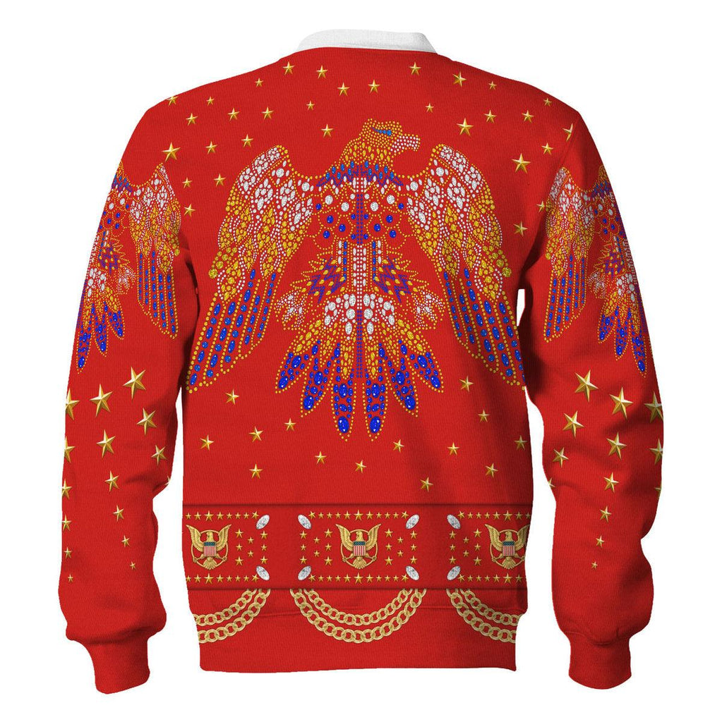 Oodiegang Elvis EAGLE Red Costume Hoodie Sweatshirt T-Shirt Sweatpants - Oodiegang.com