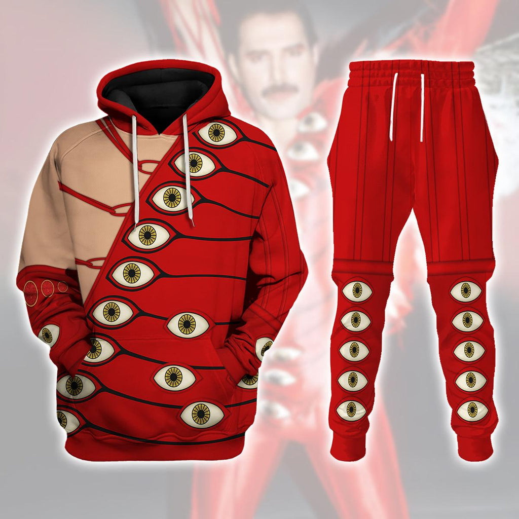 Oodiegang Freddie Mercury Outfit Costume Hoodie Sweatshirt T-Shirt Tracksuit - Oodiegang.com