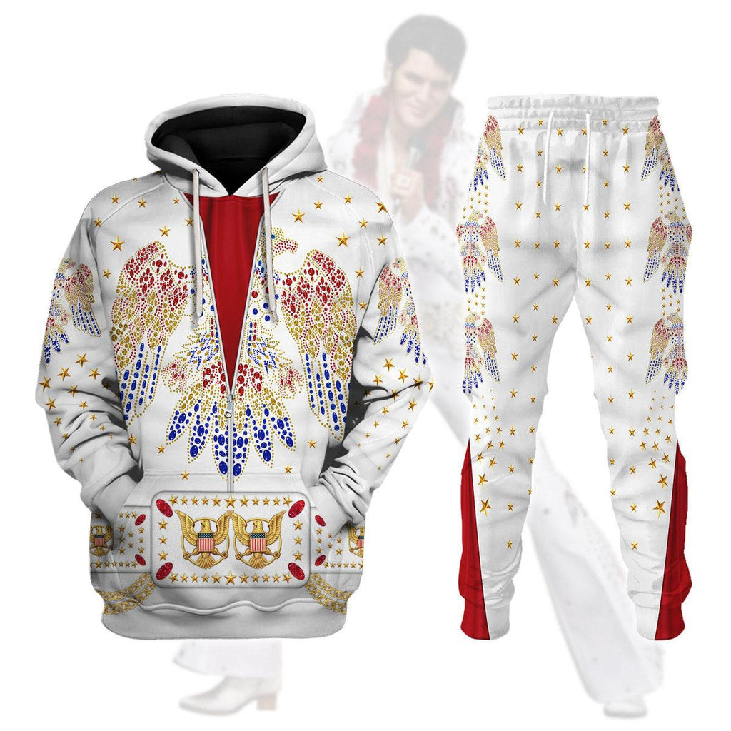 Oodiegang Elvis Aloha Costume from Hawaii Hoodie Sweatshirt T-Shirt Sweatpants - DucG