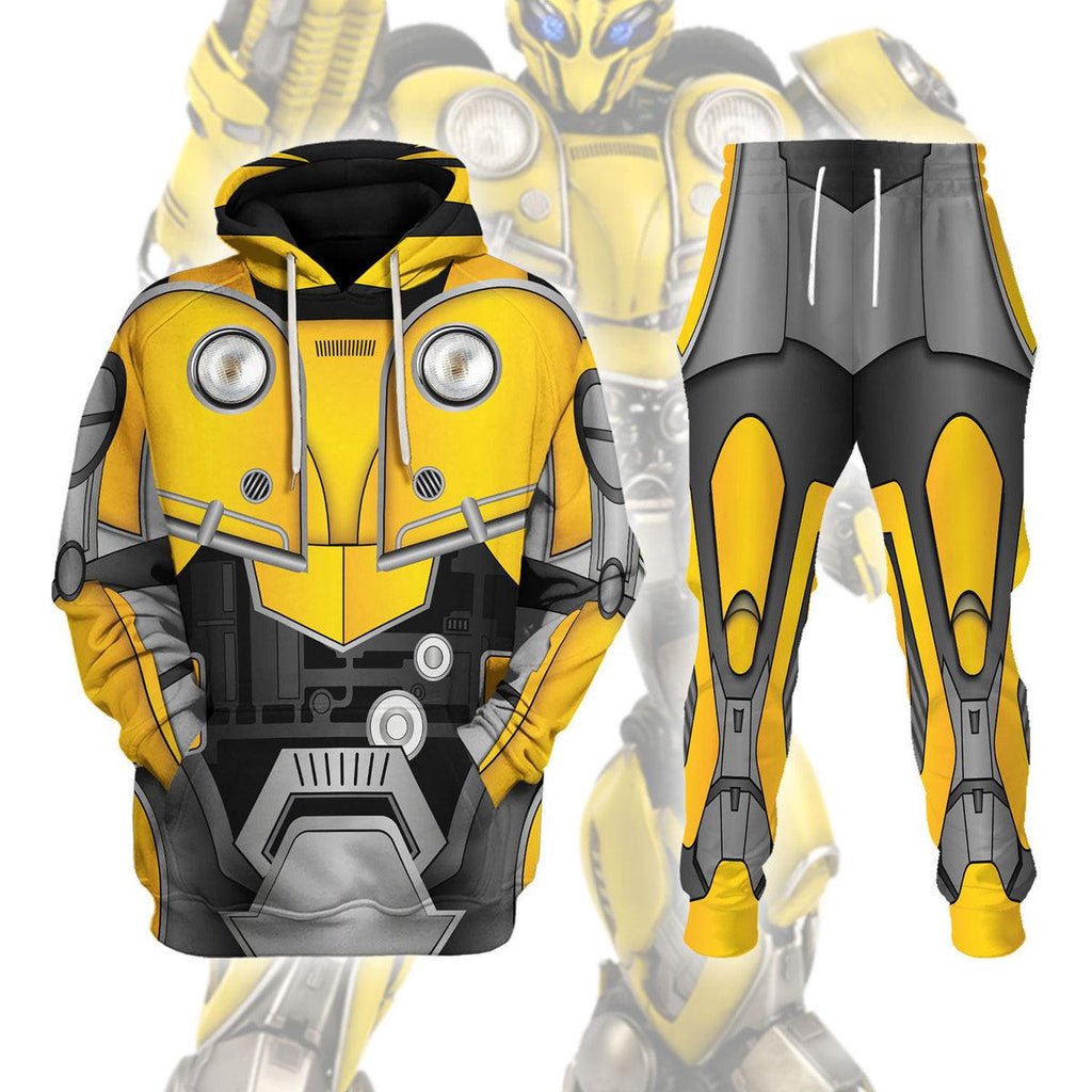 OodieGang Bumblebee Costume Cosplay Hoodie Tracksuit - OodieGang