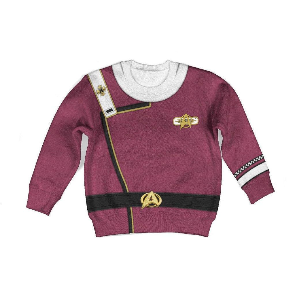 Admiral James T. Kirk Costume Cosplay Kid Hoodie Sweatshirt T-Shirt - OodieGang.com