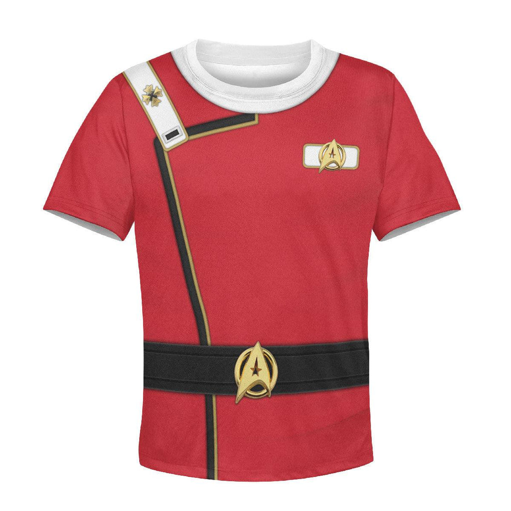 Admiral James T. Kirk Costume Officer Kid Hoodie Sweatshirt T-Shirt - OodieGang.com