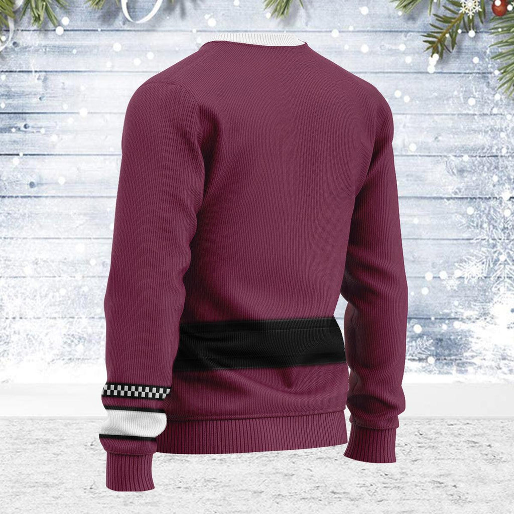 Admiral James T. Kirk Costume Officer Themed Christmas Wool Sweater - OodieGang.com