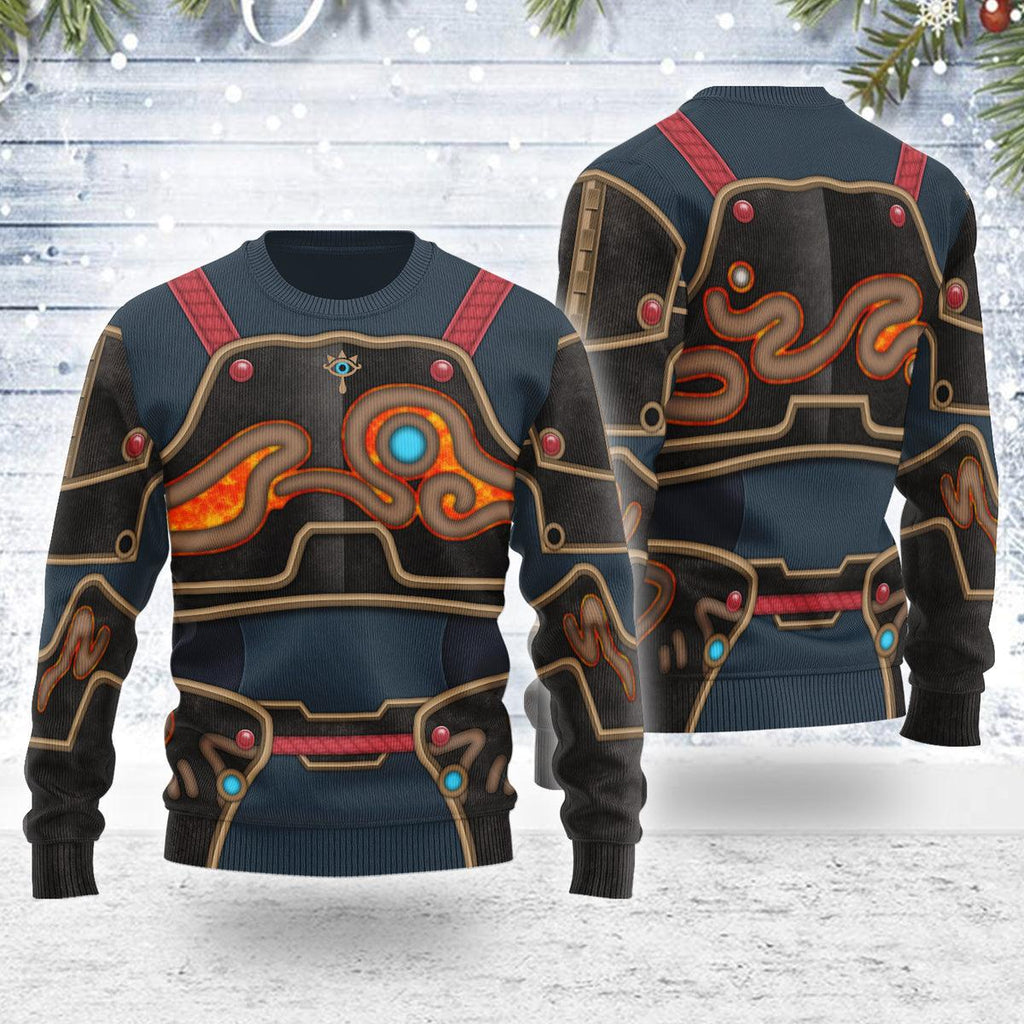 Ancient Armor Themed Costume Unisex Christmas Wool Sweater - OodieGang.com