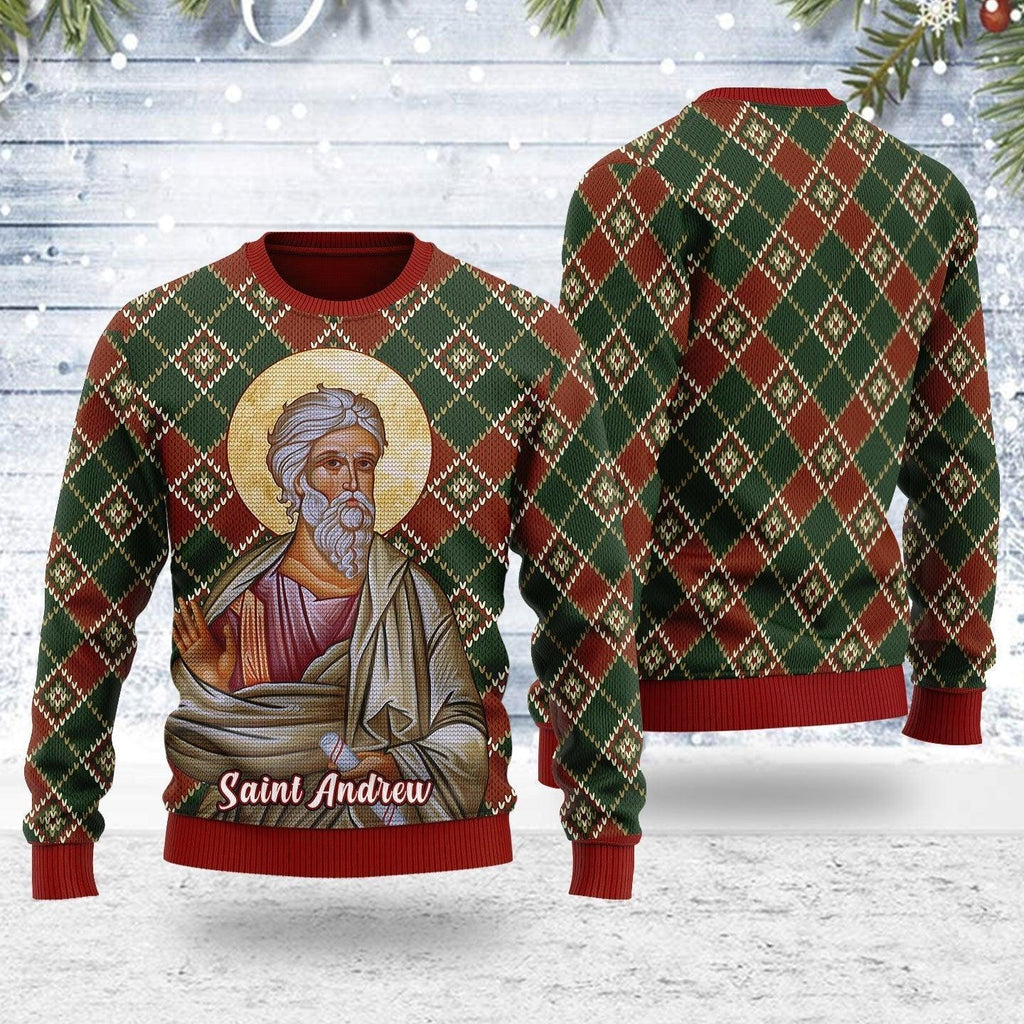 Andrew the Apostle Ugly Christmas Sweater - OodieGang