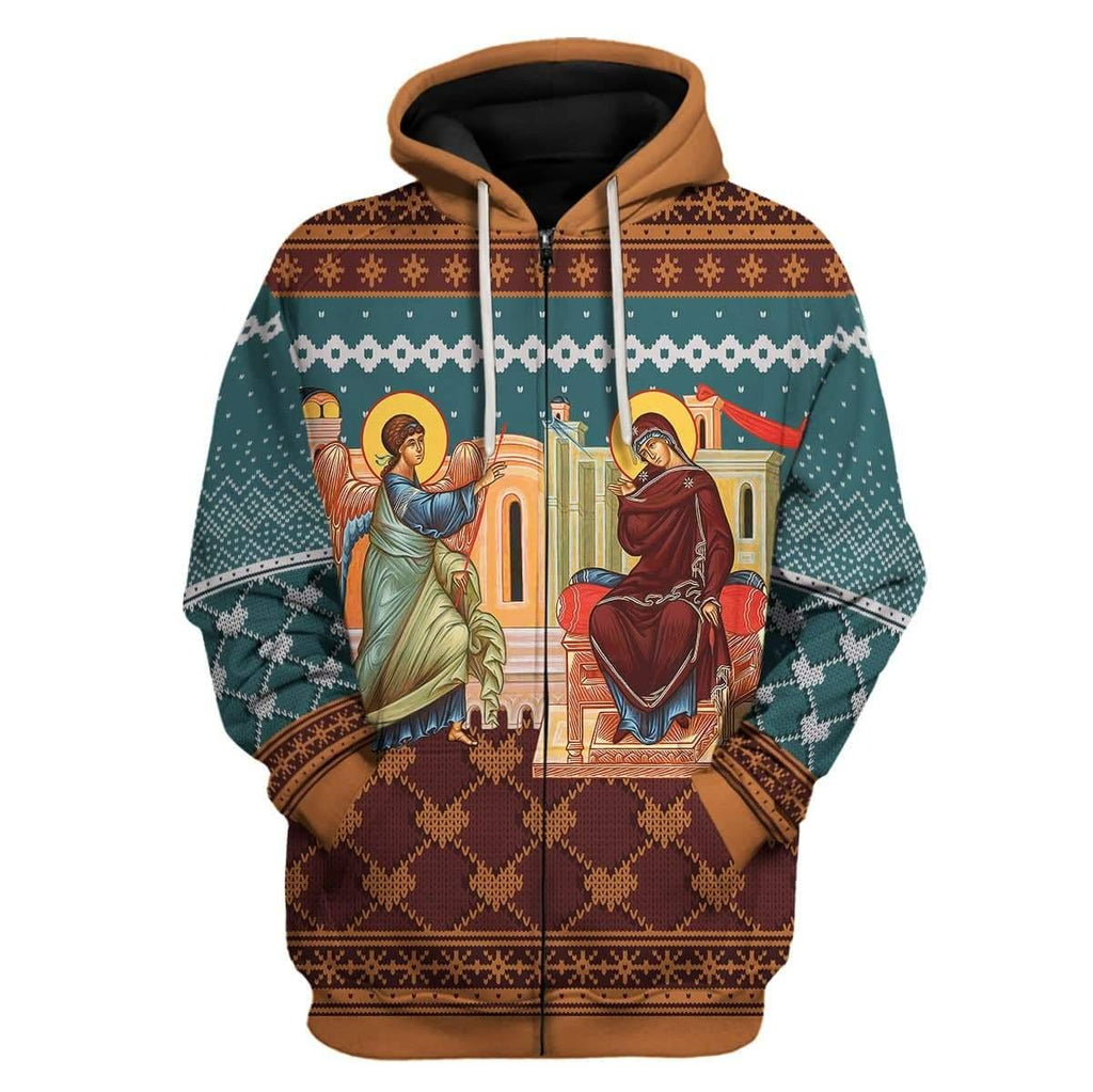 Annunciation of the Mother of God Zip Hoodie - OodieGang