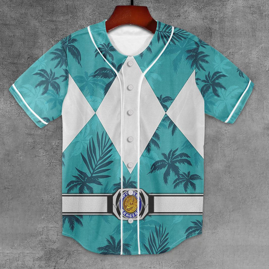 Belt Blue Ranger x Tommy Vercetti MLB Jersey Shirt Beach Shorts - OodieGang.com