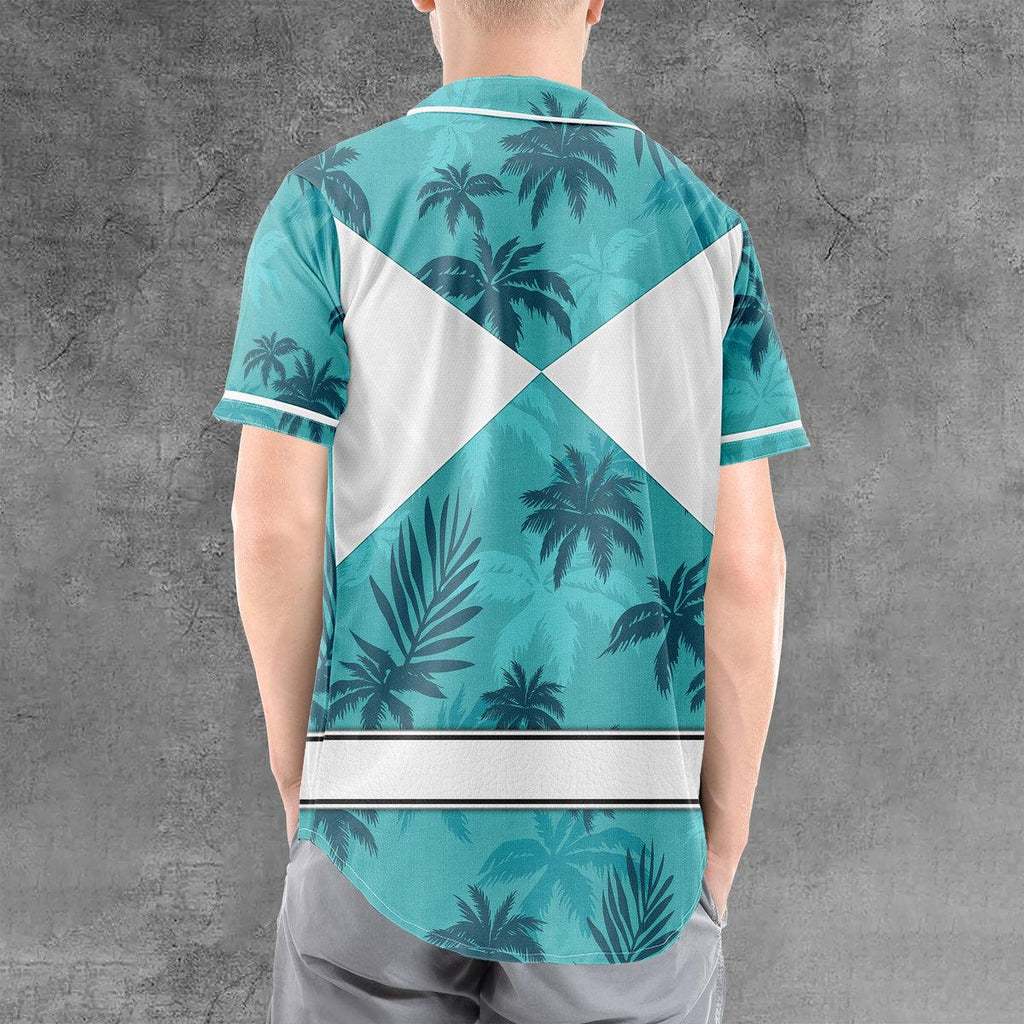 Belt Blue Ranger x Tommy Vercetti MLB Jersey Shirt Beach Shorts - OodieGang.com