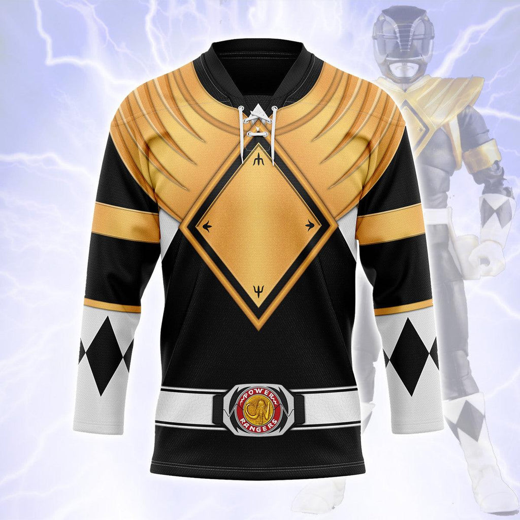 Black Ranger Dragon Shield Hockey Jersey - OodieGang.com