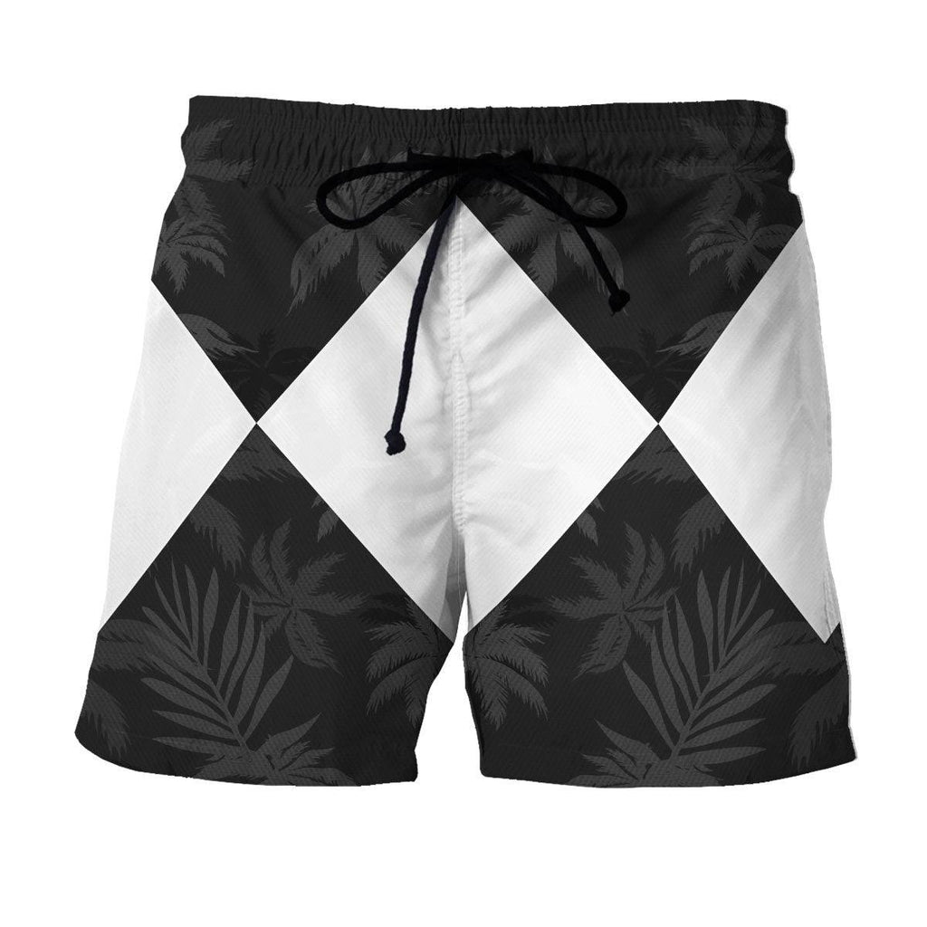 Black Ranger x Tommy Vercetti Hawaiian Shirt & Beach Shorts - OodieGang.com