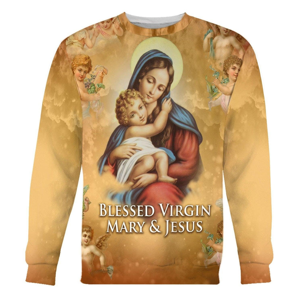 Blessed Virgin Mary & Jesus Tops - OodieGang