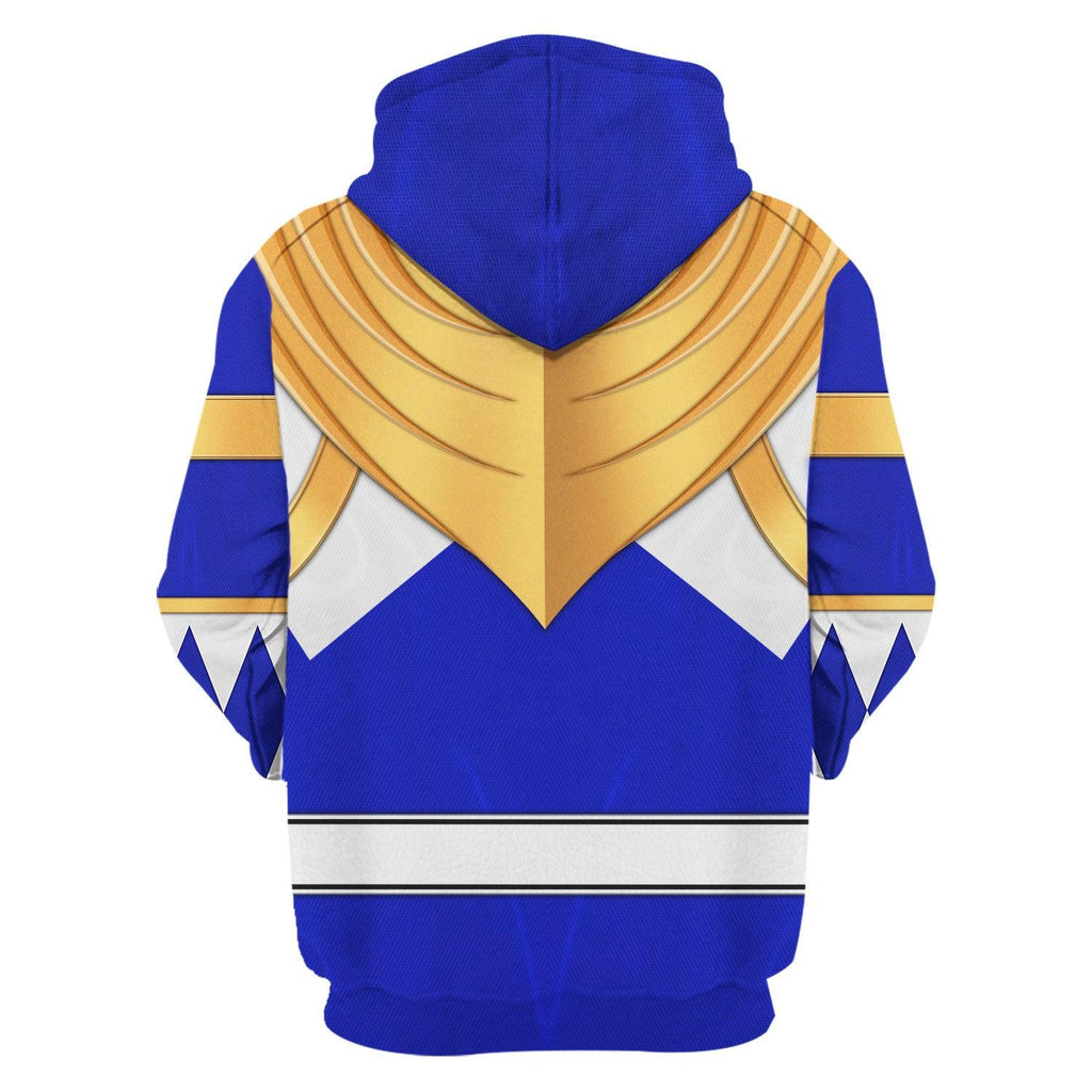 Blue Ranger Dragon Shield Hoodies Sweatshirt T-shirt Hawaiian - OodieGang.com