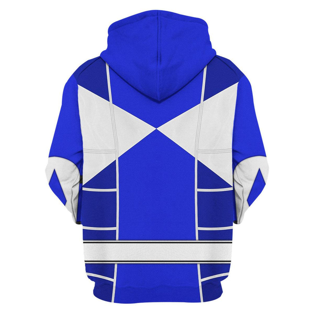 Blue Ranger Mighty Morphin Cosplay Hoodies Sweatshirt T-shirt Hawaiian - OodieGang.com