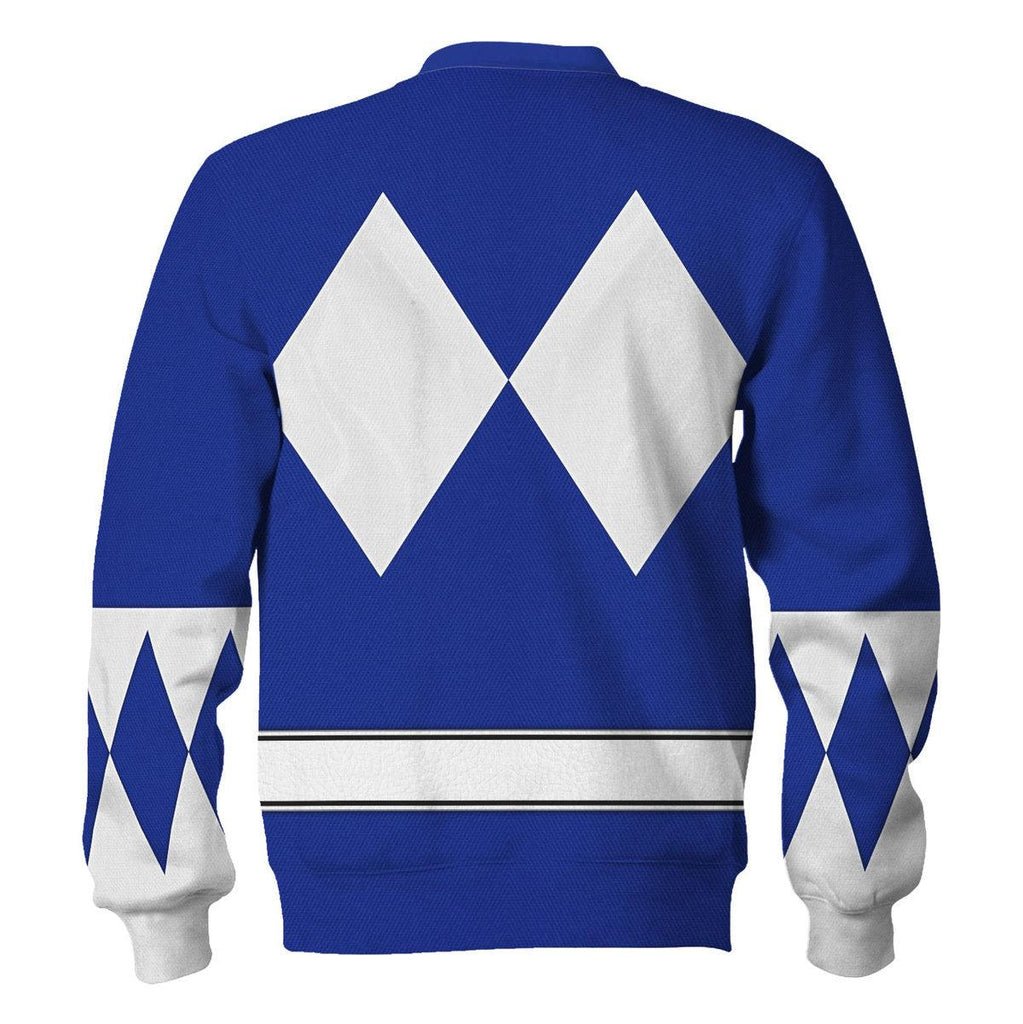 Blue Ranger Mighty Morphin The Movie (1995) Hoodies Sweatshirt T-shirt Hawaiian - OodieGang.com