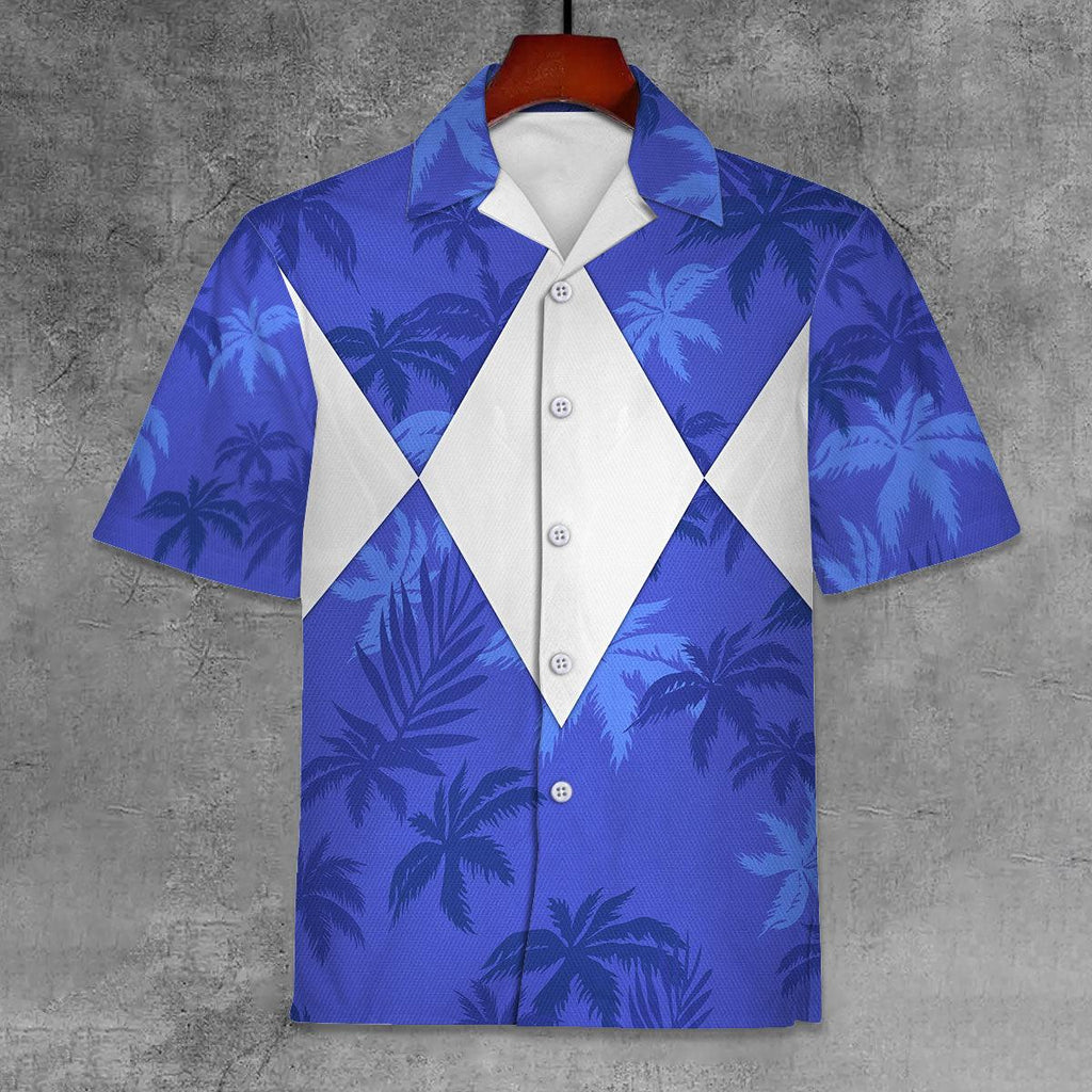 Blue Ranger x Tommy Vercetti Hawaiian Shirt & Beach Shorts - CustomsPig.com