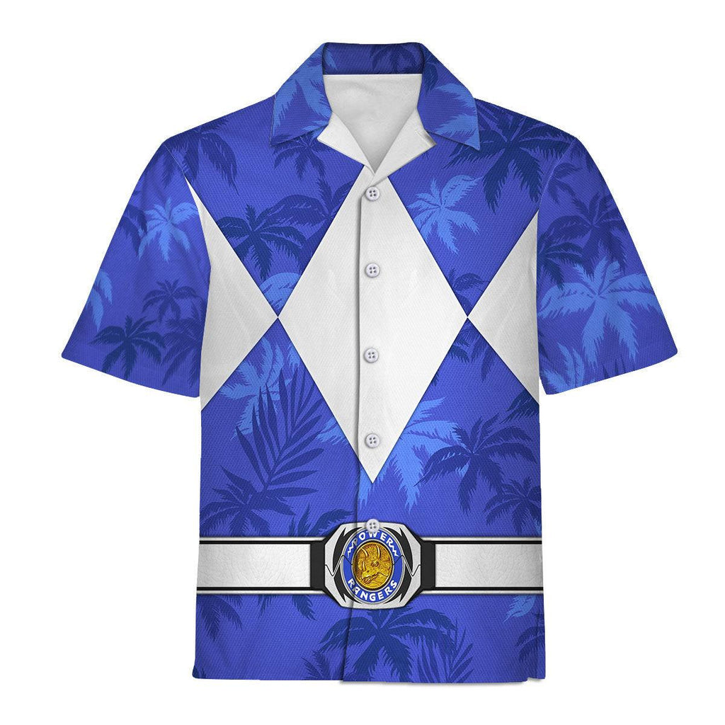 Blue Ranger x Tommy Vercetti Hawaiian Shirt Beach Shorts - OodieGang.com