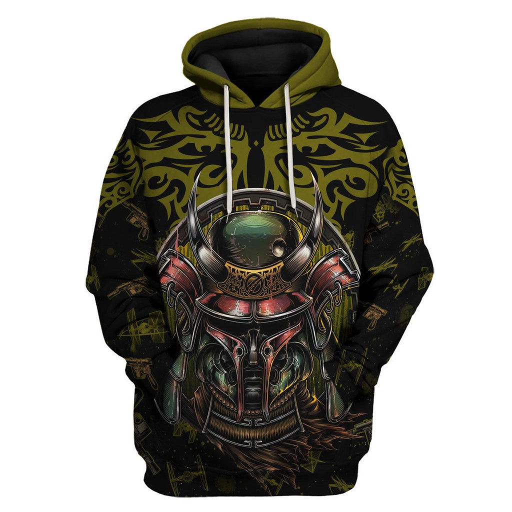 Boba Fet Samurai T-shirt Hoodie Sweatpants Apparel - OodieGang.com