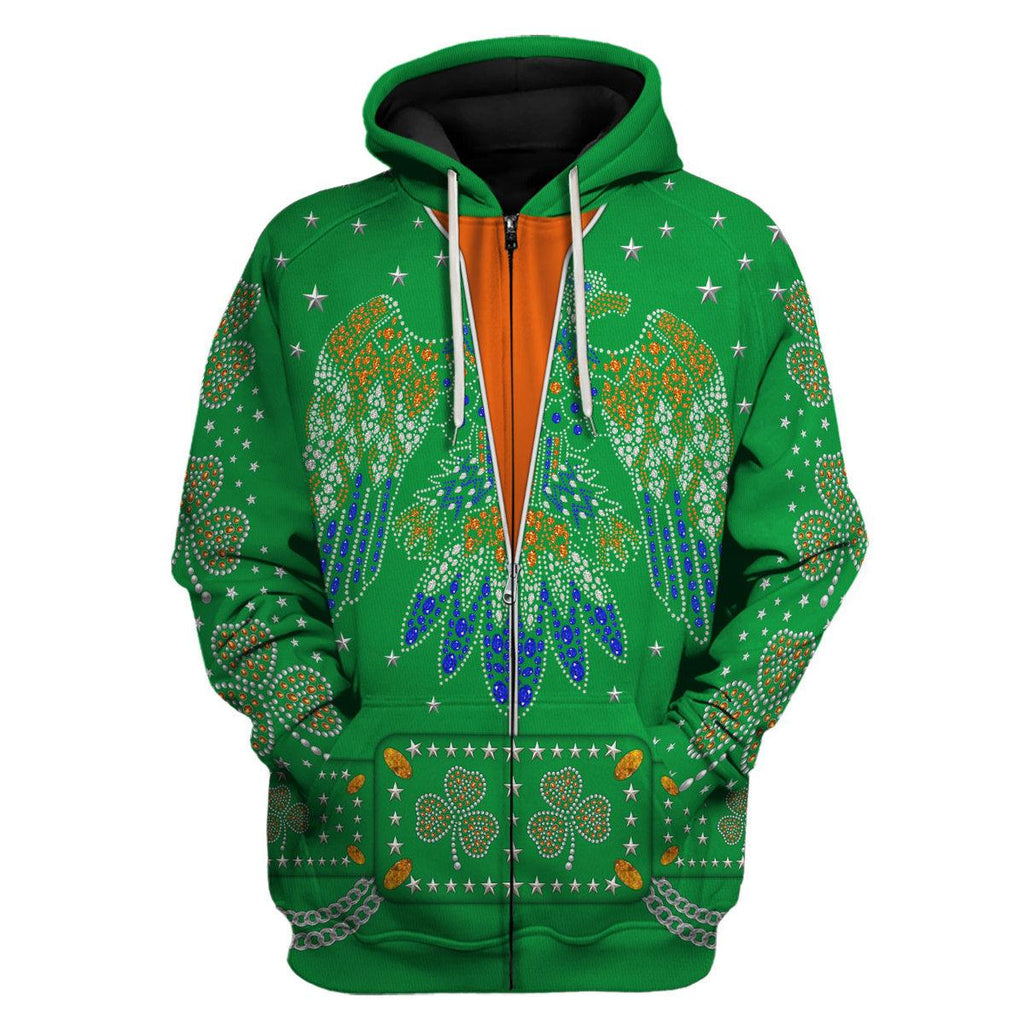 Celebrating the King: Elvis Presley Costume for St. Patrick's Day Hoodie Sweatshirt T-Shirt Sweatpants - OodieGang.com