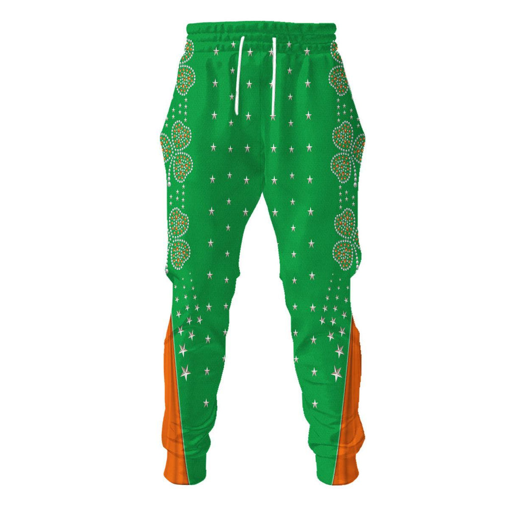 Celebrating the King: Elvis Presley Costume for St. Patrick's Day Hoodie Sweatshirt T-Shirt Sweatpants - OodieGang.com