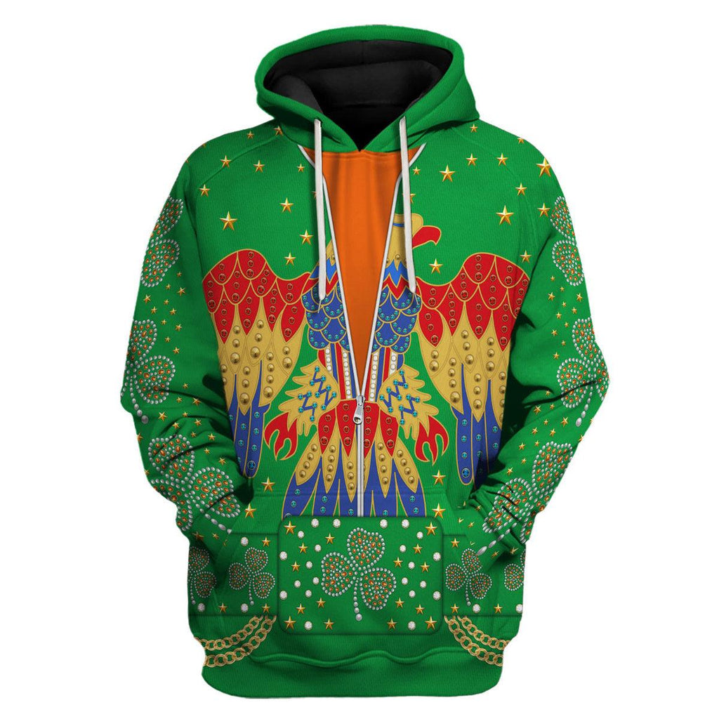 Celebrating the King: Elvis Presley EAGLE Costume for St. Patrick's Day Hoodie Sweatshirt T-Shirt Sweatpants - OodieGang.com