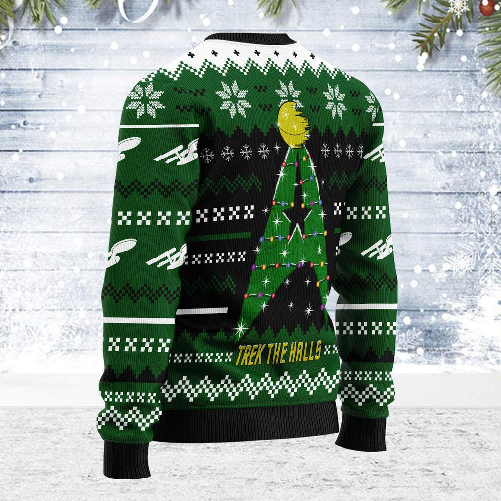 Christmas Sweater Star Trek The Halls - OodieGang.com