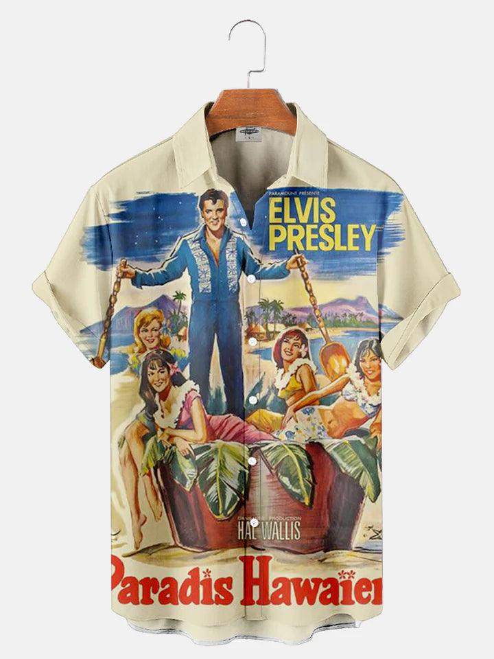 CLASSIC MUSIC EL12 CHARACTER PRINTED UNISEX CASUAL HAWAIIAN SHIRT - OodieGang.com