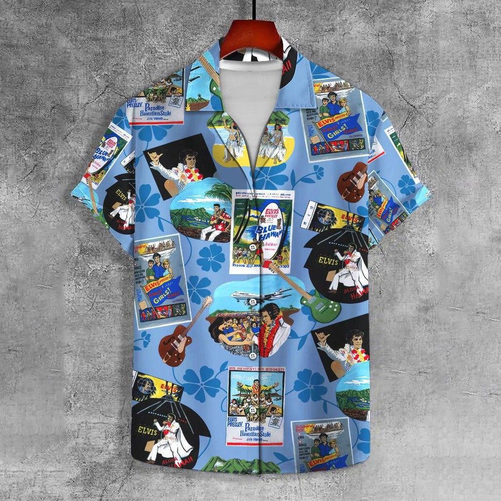 CLASSIC MUSIC EL14 CHARACTER PRINTED UNISEX CASUAL HAWAIIAN SHIRT - OodieGang.com