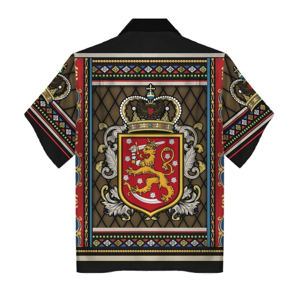 Coat Of Arms Finland Hawaiian Shirt Qm814