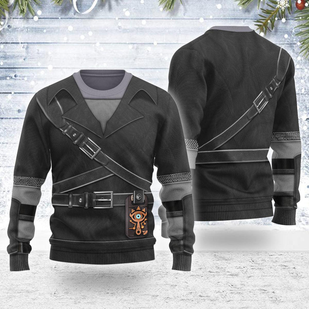 Dark Link Themed Costume Unisex Christmas Wool Sweater - OodieGang.com