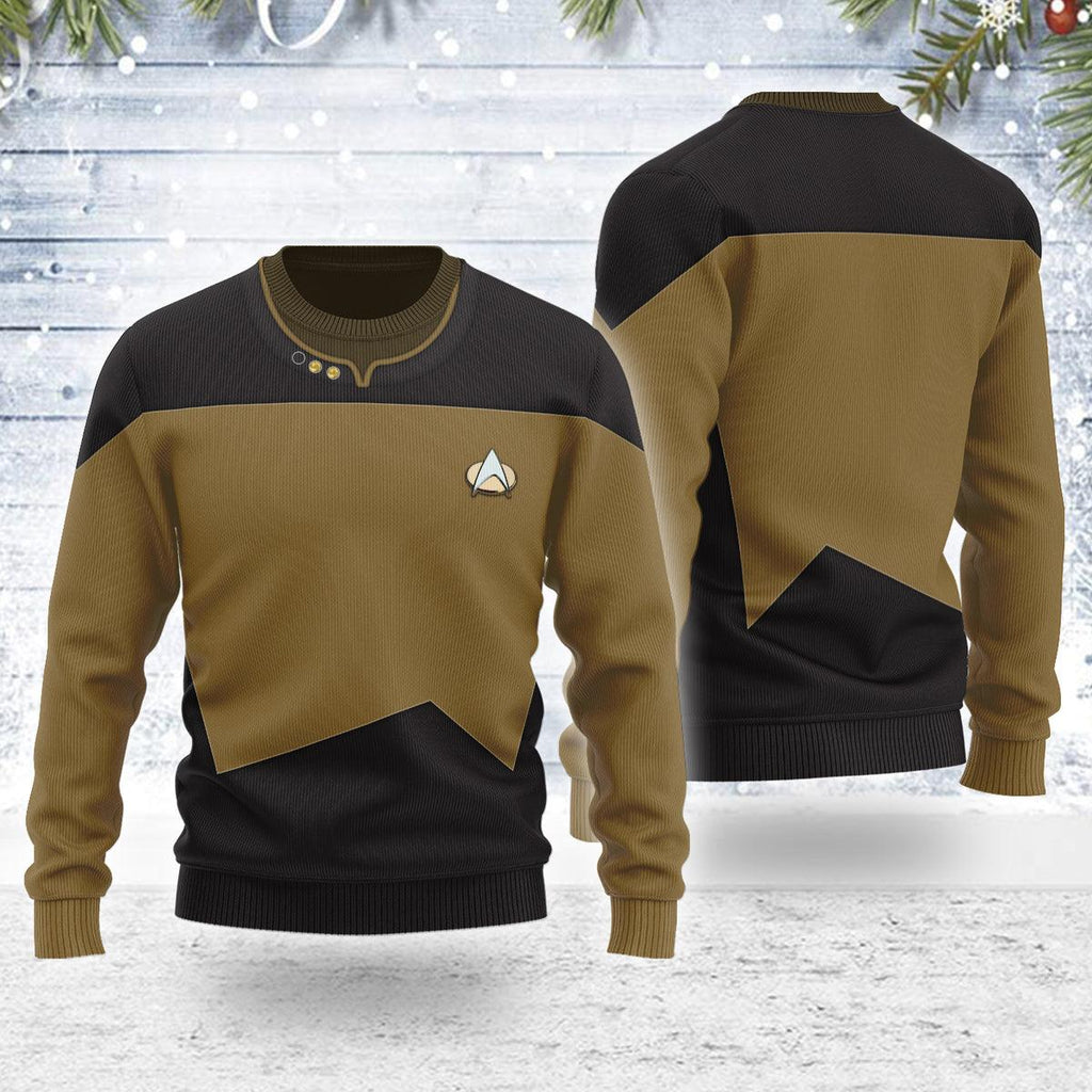 Data Themed Costume Christmas Wool Sweater - OodieGang.com