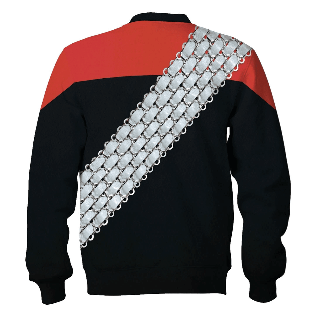 Deep Space Nine Worf Red T-shirt Hoodie Sweatpants Apparel - OodieGang.com