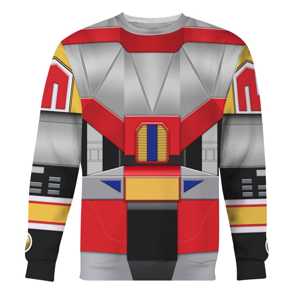 Dino Megazord Mighty Morphin Hoodies Sweatshirt T-shirt Hawaiian - OodieGang.com