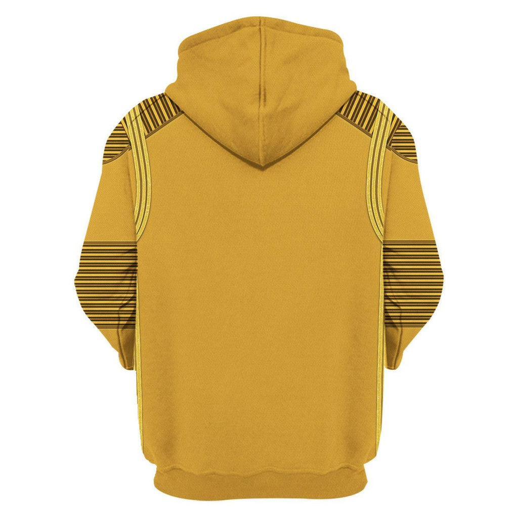 DIS Enterprise Uniform Command Captain Gold Hoodie Sweatshirt T-Shirt Sweatpants Apparel - OodieGang.com